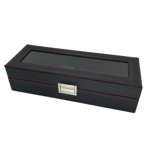 Шкатулка для хранения часов Карбон HT-06 на 6 шт.