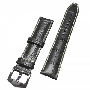 Ремешок кожаный ZRC 5590801 MAT CALF ALLIGATOR BLACK 22MM