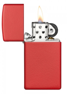 Зажигалка Zippo 1633 Slim Red Matte