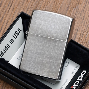 Зажигалка Zippo 28181 Reg Linen Weave Brushed Chrome