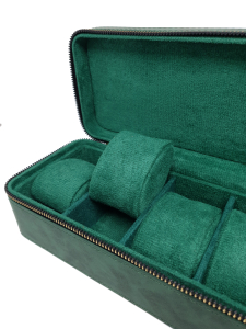 Шкатулка для хранения часов нубук на 6 шт.