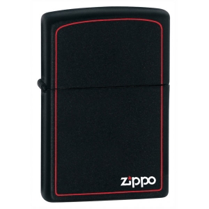 Зажигалка Zippo 218ZB Black Matte™ w/ Zippo & Border
