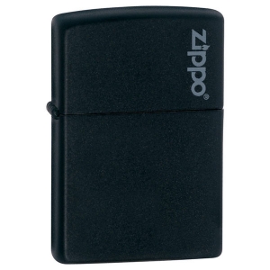 Зажигалка  Zippo 218ZL Black Matte Logo