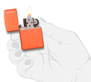 Зажигалка Zippo 231ZL Orange Matte Logo