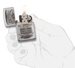 Зажигалка Zippo 250JB928 Jim Beam Pewter Emblem