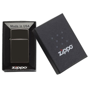 Зажигалка Zippo 28123 Slim Ebony Black Ice