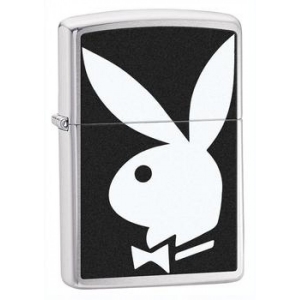 Зажигалка  Zippo 28269 Playboy Bunny Brushed Chrome