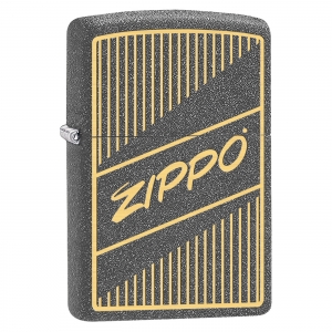 Зажигалка  Zippo 29219 VINTAGE LOGO, IRON STONE
