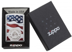 Зажигалка Zippo 29395 American Stamp on Flag