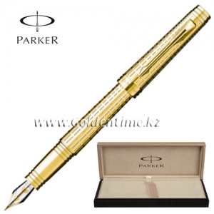 Ручка Parker 'Premier' Deluxe Graduated Chiselling GT S0887930