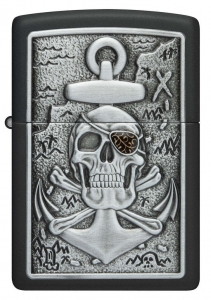 Зажигалка  Zippo 48122 218 Skull Anchor Emblem Design