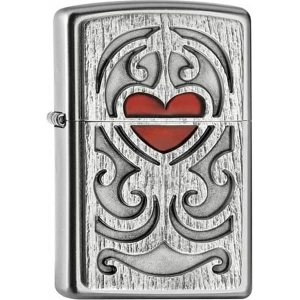 Зажигалка Zippo PL205 WOOD CARVING HEAR EMBLEM