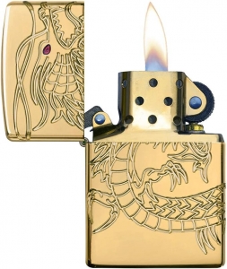 Зажигалка Zippo 29265 Зажигалка Zippo Armor Multicut Dragon, Gold Plate