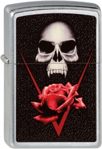 Зажигалка Zippo 207 CI000329 BS SKULL ROSE