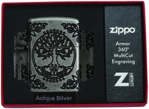 Зажигалка Zippo 29670 Armor® с покрытием Antique Silver