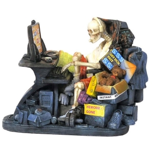 Статуэтка "Скелет любитель шоппинга" WU75494VA