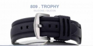 Ремешок каучуковый ZRC SILICONE BLACK 18MM MALIBU ― Golden Time