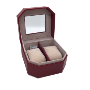Шкатулка для хранения часов  красная 2 шт.