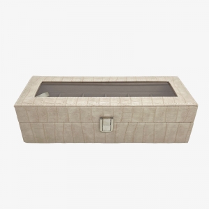 Шкатулка для хранения часов E-24 белый на 6 шт.