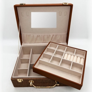 Шкатулка для хранения украшений 683-Карамельный 