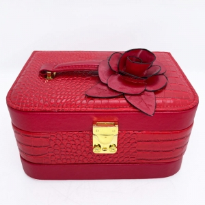 Шкатулка для хранения украшений 099-Алый