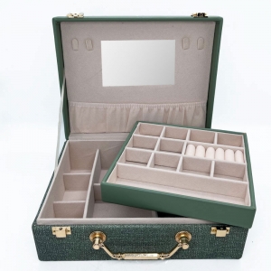 Шкатулка для хранения украшений 683-Малахитовый