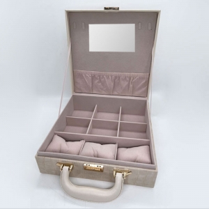 Шкатулка для хранения украшений E-235-Бежевый
