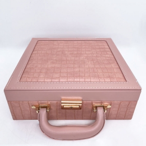 Шкатулка для хранения украшений E-235-Пудровый