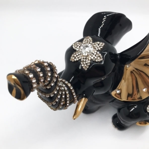 Черный слоник Swarovski