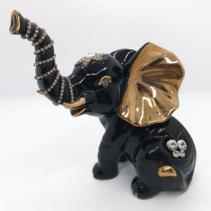 Черный слоник Swarovski