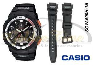 Ремешок пластиковый для часов Casio SGW-500H-1B