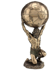 Статуэтка Атлант с глобусом WU74773A4