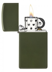 Зажигалка Zippo 1627 Slim Green Matte