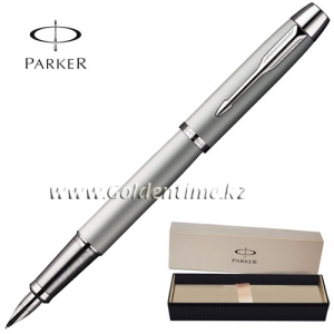 Ручка перьевая Parker 'IM' Metal Silver Chrome S0856200