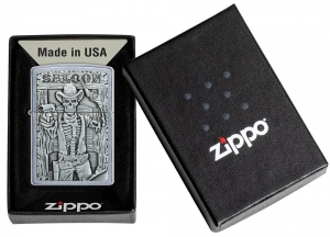 Зажигалка  Zippo 49298 Saloon Skull