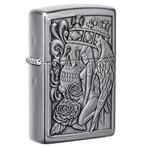 Зажигалка Zippo 49442 SKULL AND ANGEL EMBLEM DESIGN