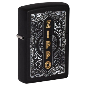 Зажигалка Zippo 49535 Filigree Design Black Matte